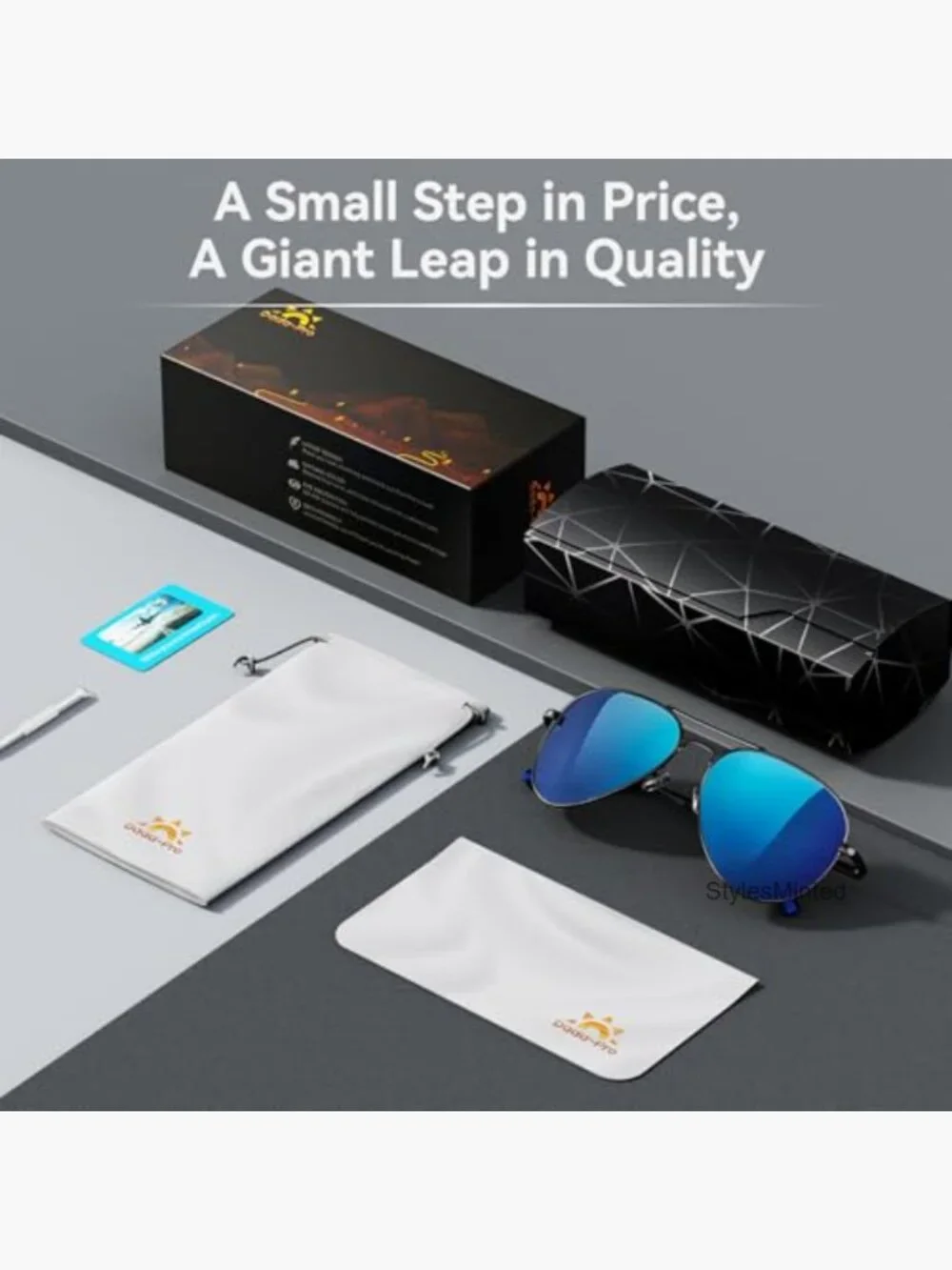 Unisex Polarized Pilot Sunglasses UV Protection Lightweight